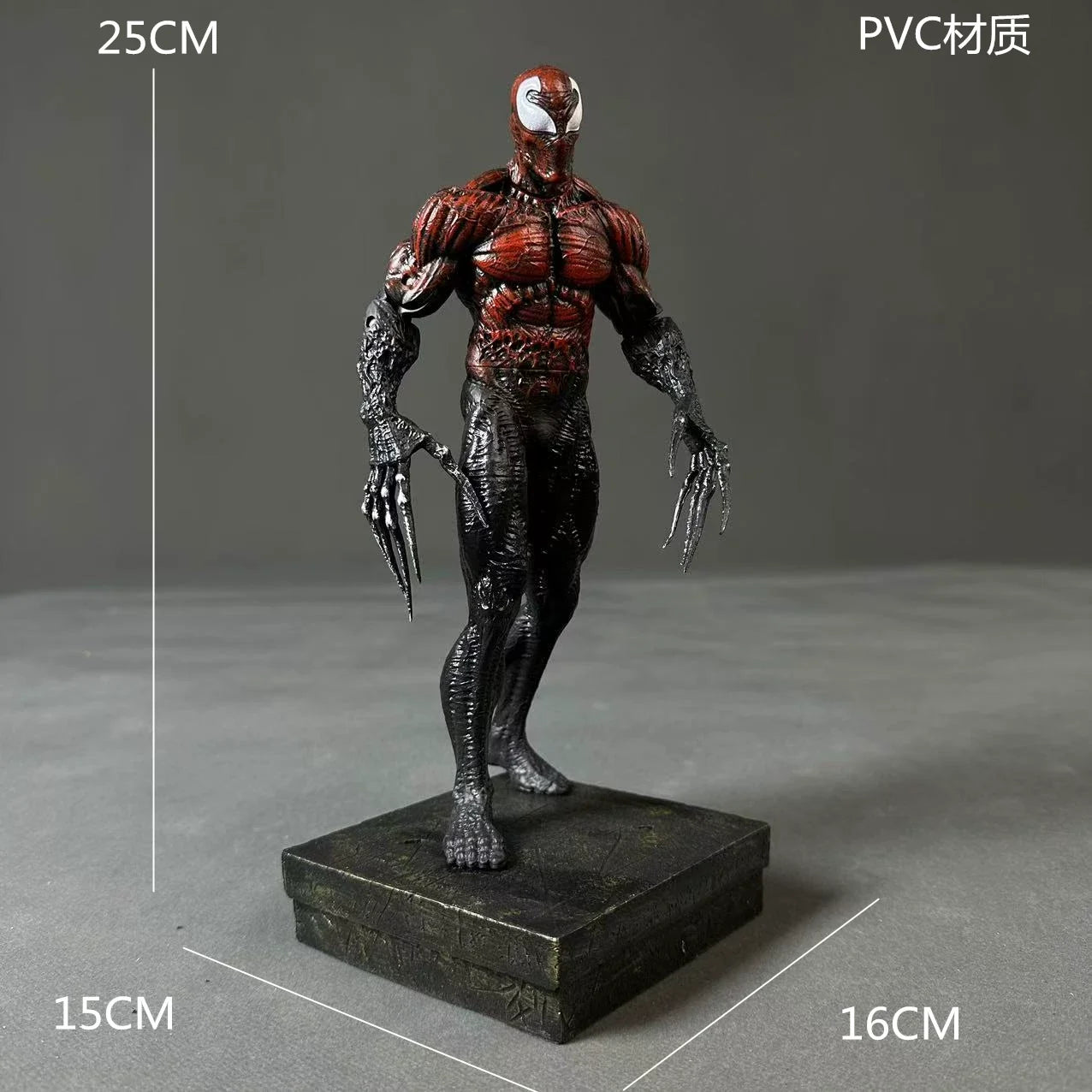 Marvel Venom 3 The Last Dance Carnage Toxin Symbiote Action Figure 25CM PVC Double Head Sculpture Desktop Case Collectible Model