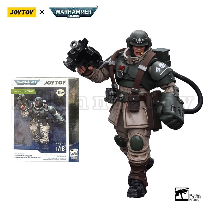 JOYTOY 1/18 Action Figure 40K Cadian Command Squad Anime Military Model Toy