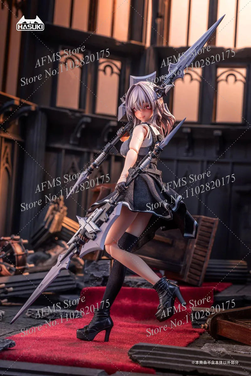 HASUKI PA009 1/12 Scale Collectible Figure Friede Charm Demon Nun Punk Anime Fighting Girl 6inch Women Soldier Action Figure