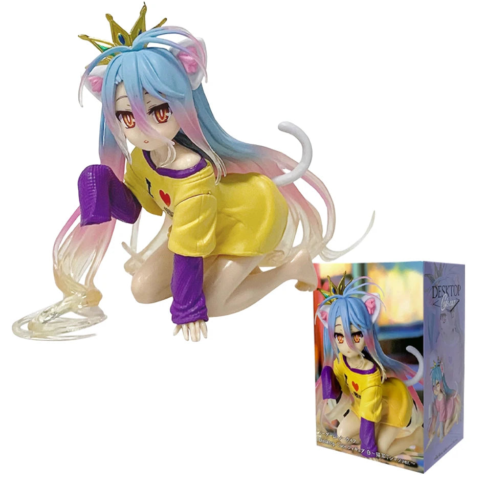 Anime NGNL No Game No Life Weiß " 10CM Shiro PVC Modell Actionfiguren Modellsammlung Ornament Spielzeug Weihnachtsgeschenk Auf Lager Heiß