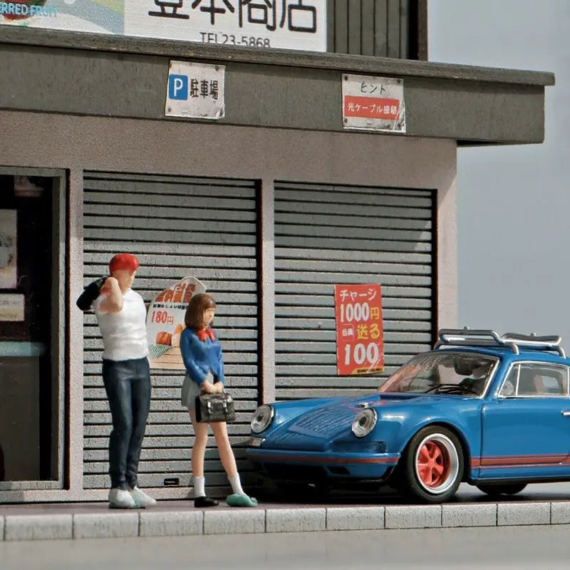Resin Diorama 1:64 Scale Mini Figures Miniatura  Garage Scenes Minifigures Model Kit DIY Craft Toys Anime Figure Collectible