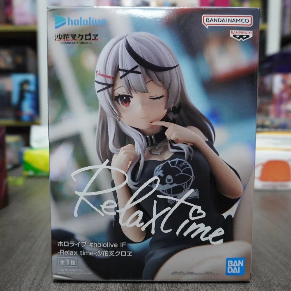 In Stock BANPRESTO Original Relax time hololive IF Sakamata Chloe Figure Anime Model Genuine Box Toy Figurine Gift WY