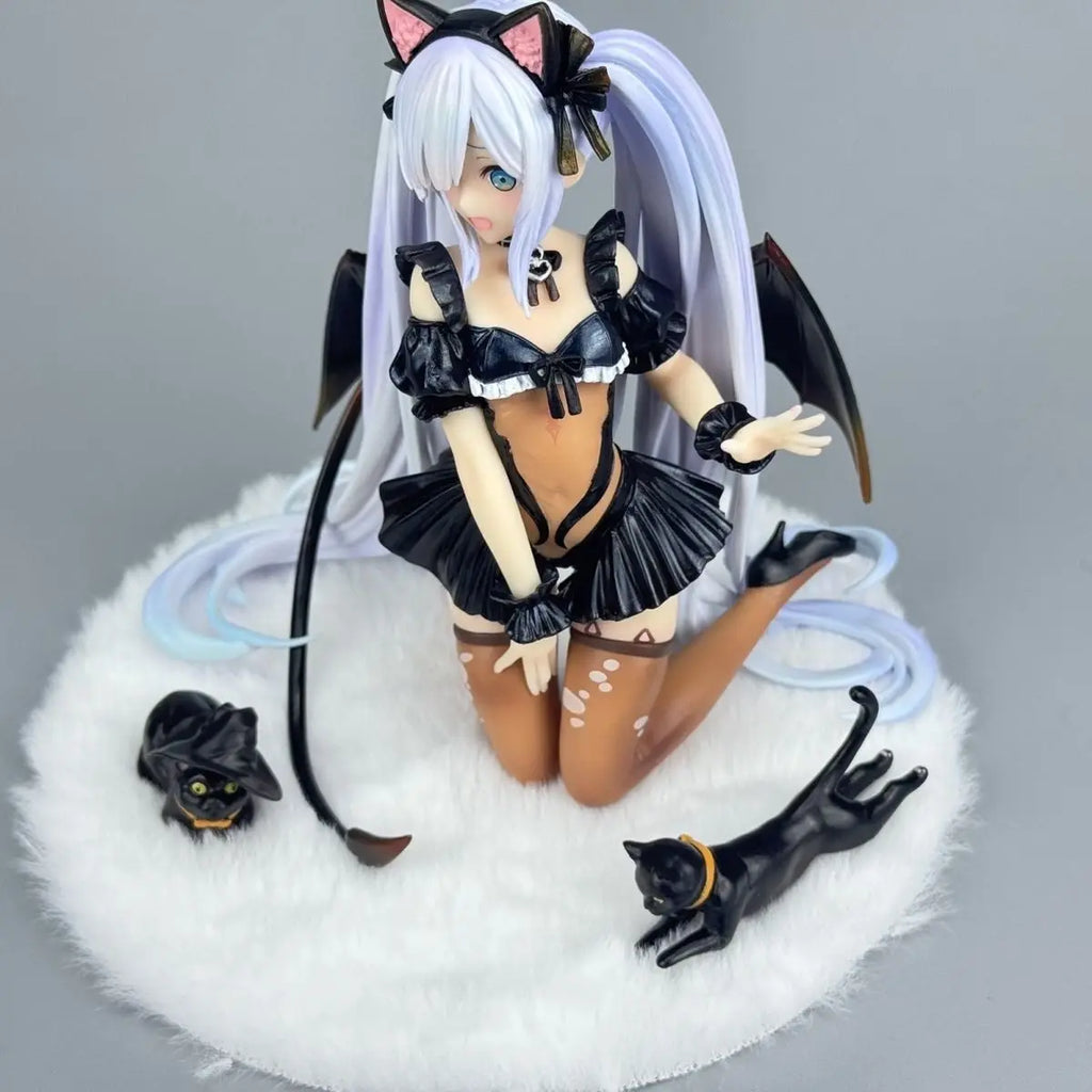 Azur Lane Figure Hms Janus Action Figures Cat'S Ear Janus Figurine Desk Decora Doll Collection Statue Model Toys Birthday Gifts