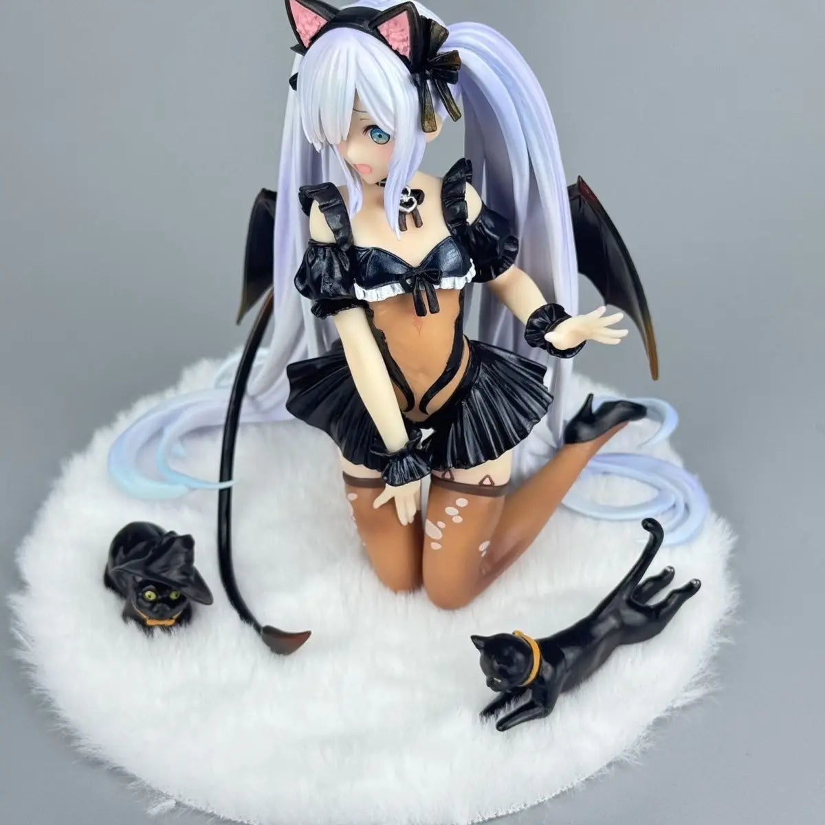 Azur Lane Figure Hms Janus Action Figures Cat'S Ear Janus Figurine Desk Decora Doll Collection Statue Model Toys Birthday Gifts