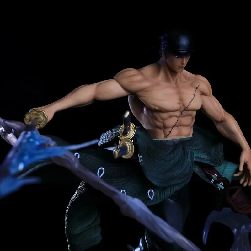 One Piece Gk Anime Battle Roronoa Zoro Standing Posture Statue Model Toy Doll Pvc Collection Desk Decoration Gift
