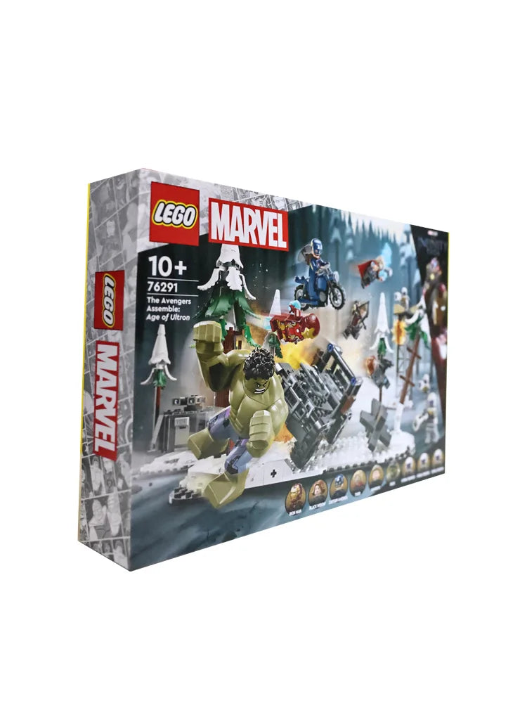 LEGO 76291 Marvel The Avengers Assemble: Age of Ultron Buildable Super Hero Playset for Kids,8 Minifigures and Large Hulk Figure