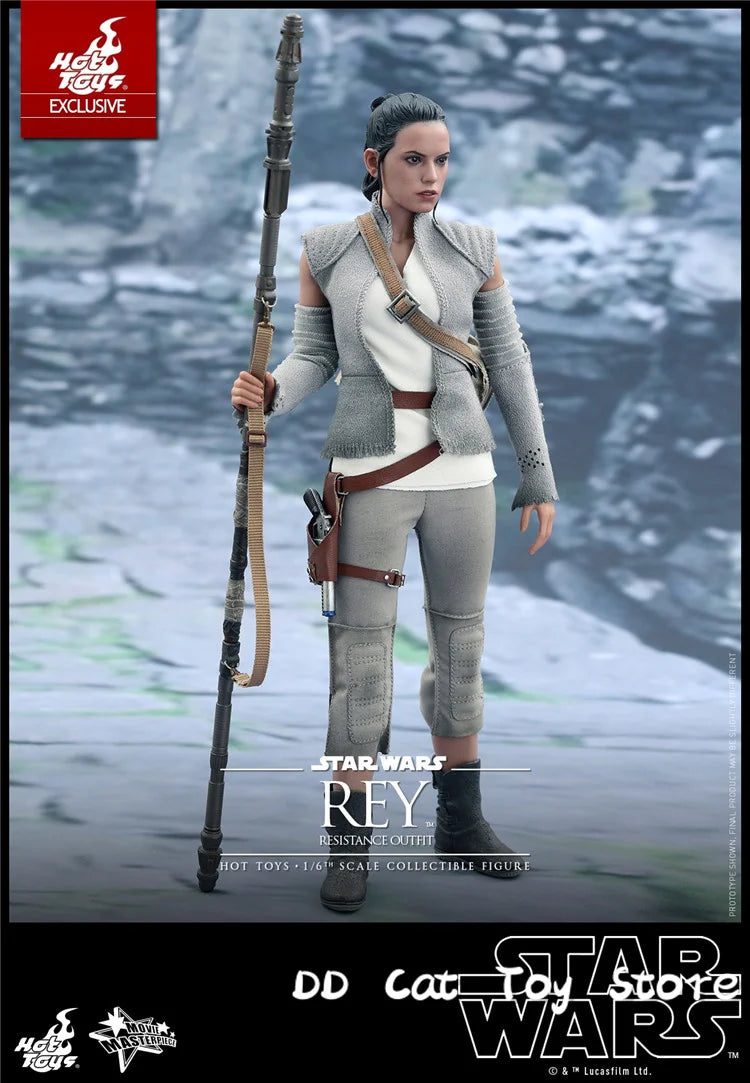 New Genuine HOTTOYS HT MMS377 1/6 Female Soldier Star Wars 7 Rey 2.0 Resistance Army Full Set 12'' Action Figure Model Customize