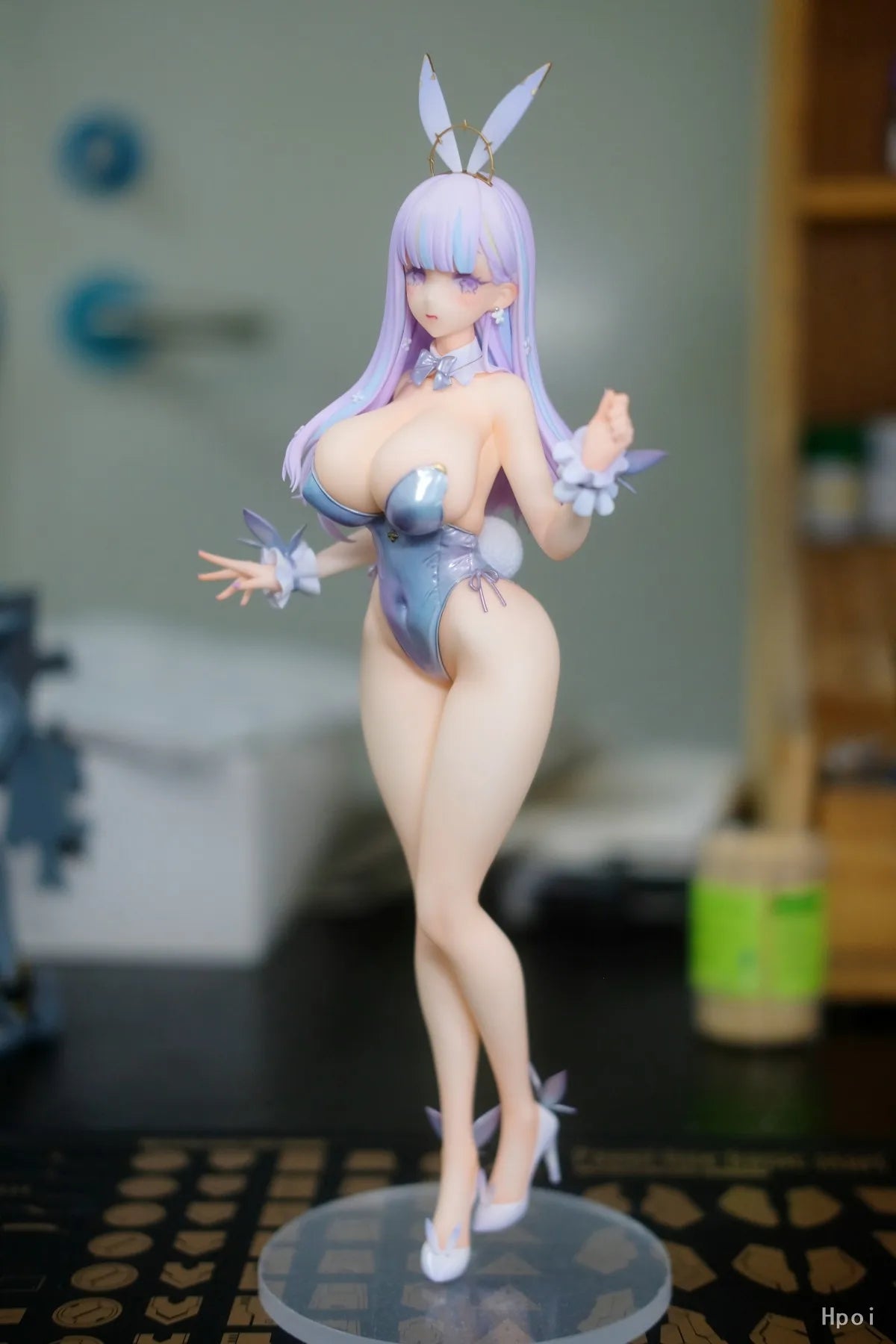 27CM Anime Figure Game Azur Lane Plymouth Figure Bunny Dress Up Standing Model Toy Gift Collection Action Figure PVC
