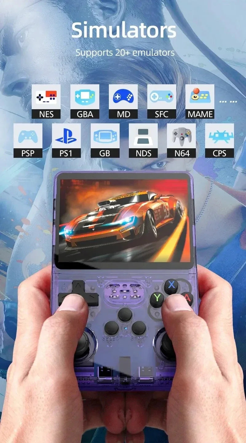R36S Retro Handheld-Videospielkonsole Linux-System 3,5 Zoll IPS-Bildschirm