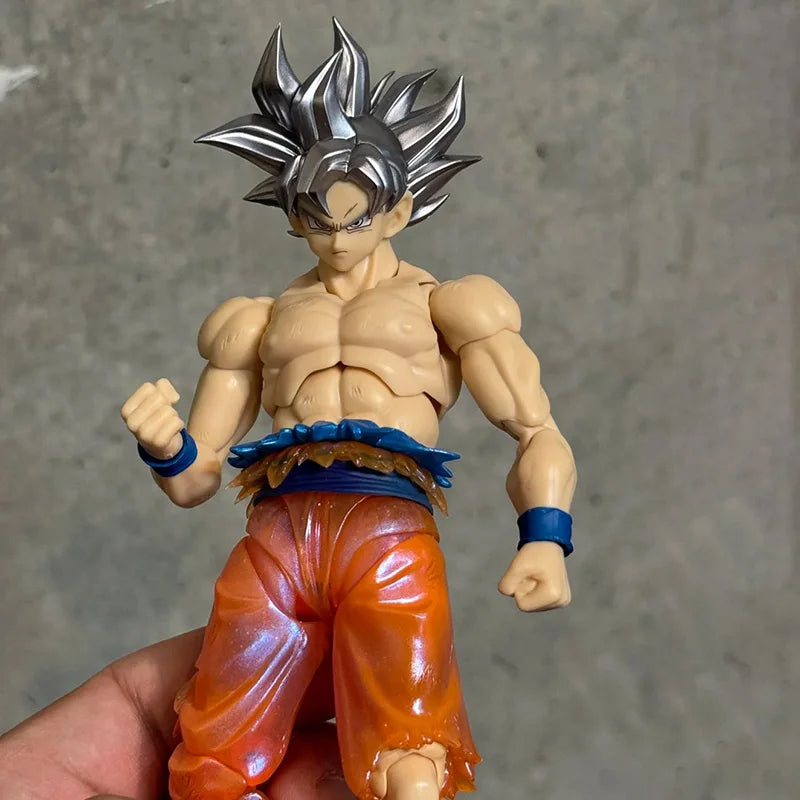 In Stock BANDAI S.H.Figuarts Series Son Goku Ultra Instinct Articulated Action Figure PVC Material Transcendent Limit Break Form