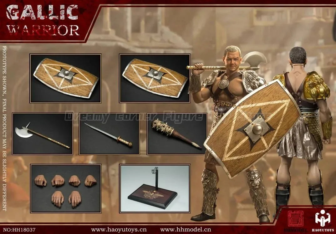 【In Stock】HHMODEL HAOYUTOYS HH18037 Imperial Legion Hunting Ground Fighter Gaul Warrior Set 1/6 Action Figure Model Collection