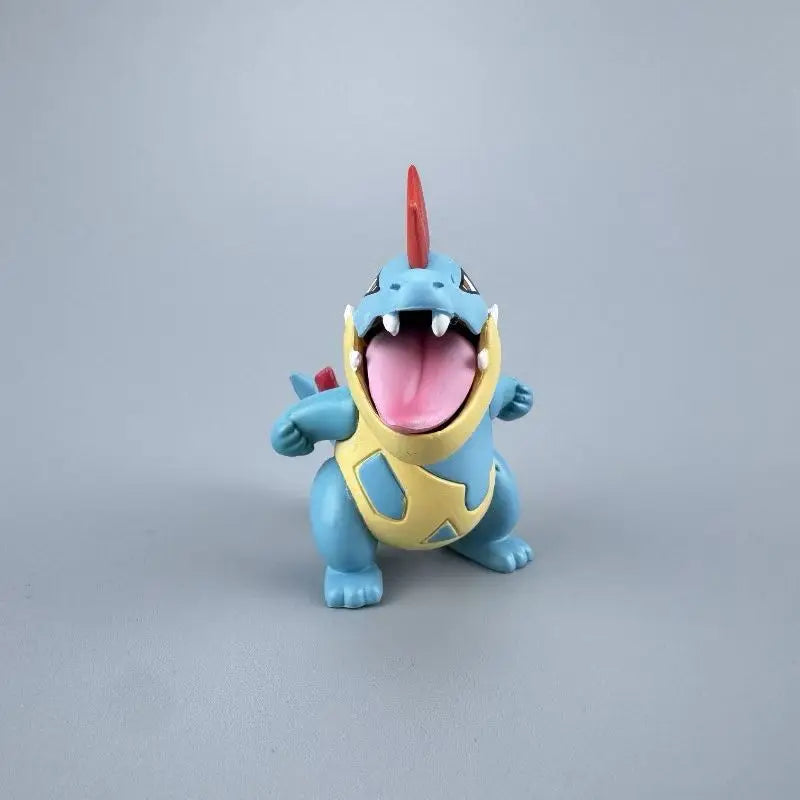 New Pokemon Cartoon Anime Action Figure Totodile Croconaw Feraligatr Desktop Statue Model Toy Gift Collectible Handmade Art