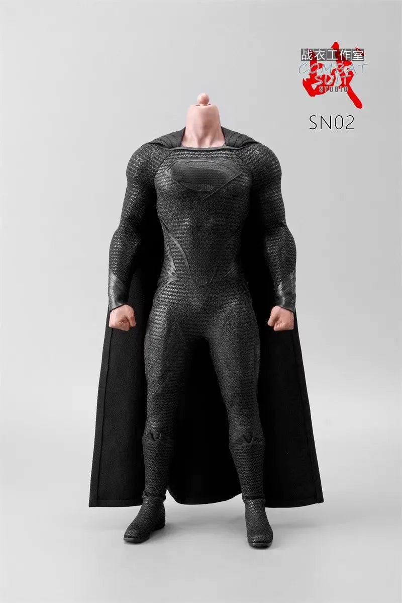 COMBA SUIT 1/6 SN02 Superhero Super Flexible Body Model Night Messenger Battle Suit Fit 12Inch Action Figure Soldier Head Sculpt