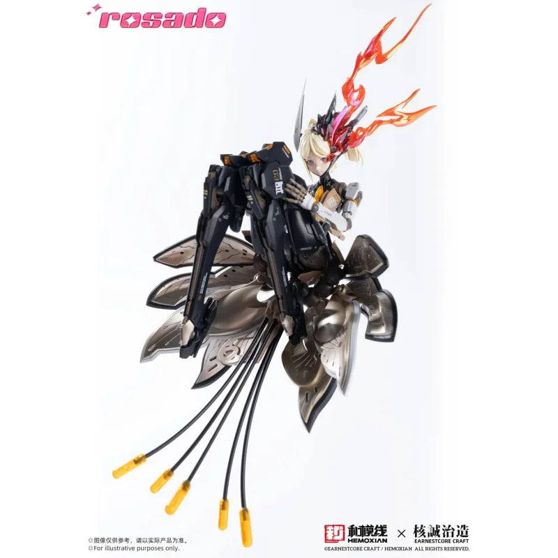 1/10 HEMOXIAN Rosado RS3 Full Action Plastic Model Kit Starflower Lily Assembly Anime Figure Robot Girl Collectible Toys FS