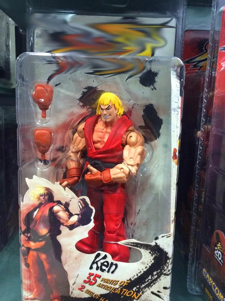 NECA Ken Ryu Figure Chun Li Hoshi Akuma Chunli Gouki Guile Action Figure Toy Doll Gift Movable Decoration Birthday Gifts