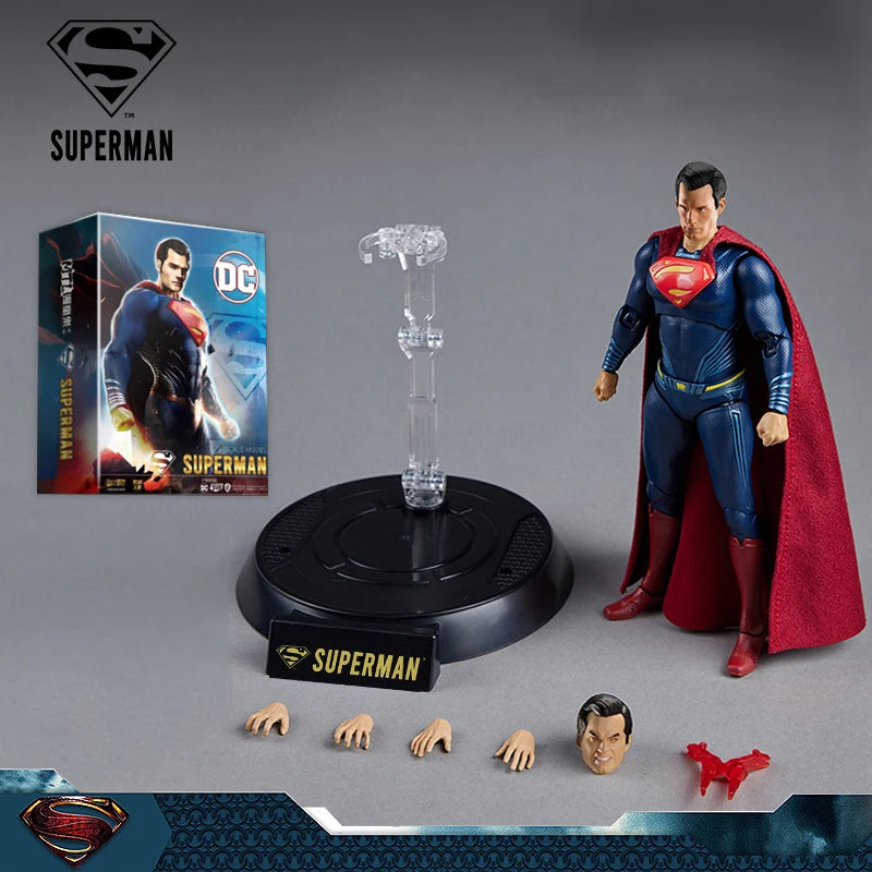 Fondjoy DC Superman Justice League 1/9 Scale Action Figure Black Superman Anime Characters Genuine Model Collectible Boys Gifts