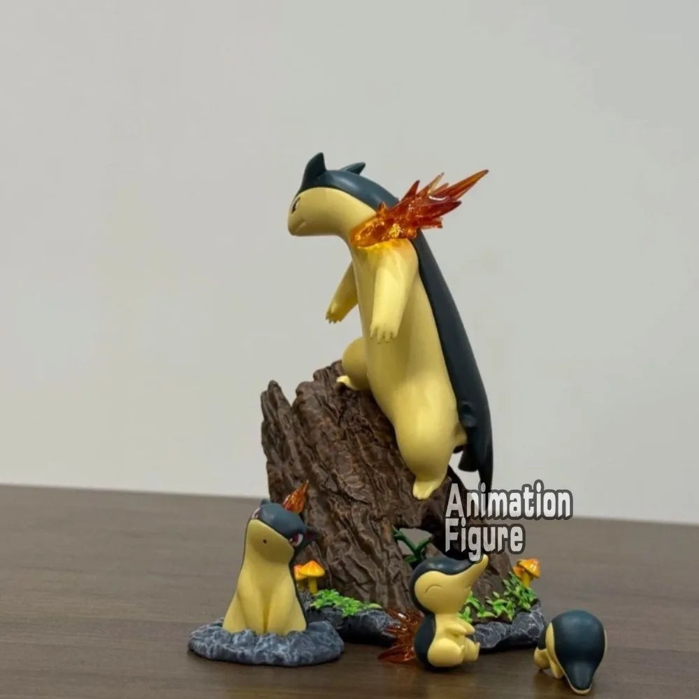 13cm/5.12in Anime Digimon Adventure Figure Typhlosion Combination Action Figures Pvc Statue Collection Model Toys Gifts