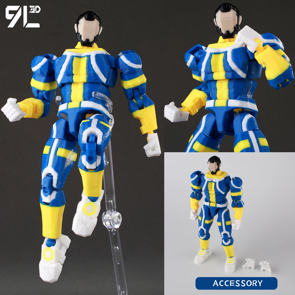 9L3D Dummy13 Unbesiegbarer Omni-Man-Verrat Anime Mehrgelenk-Shapeshift-Spielzeug Kampf-Actionfiguren Freundgeschenk Lucky Titan13