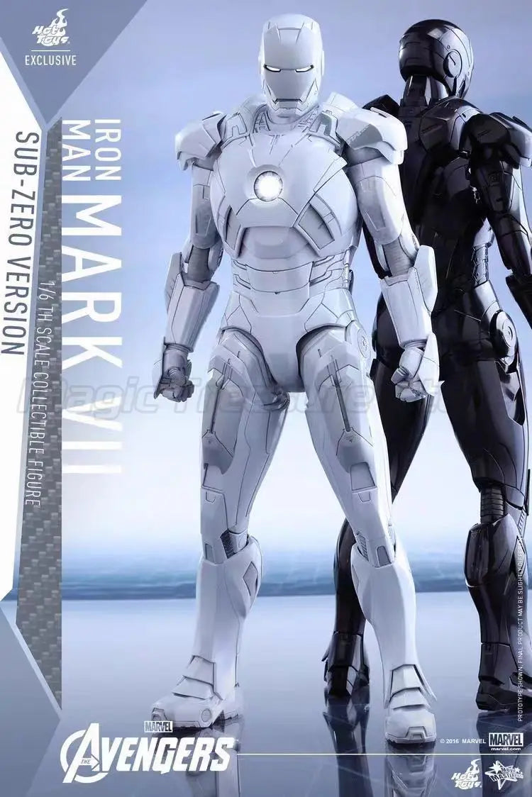 【MT】Hot Toys MMS329 Marvel Iron Man White Limited MK7 1:6 Scale Collection Doll Model Toys