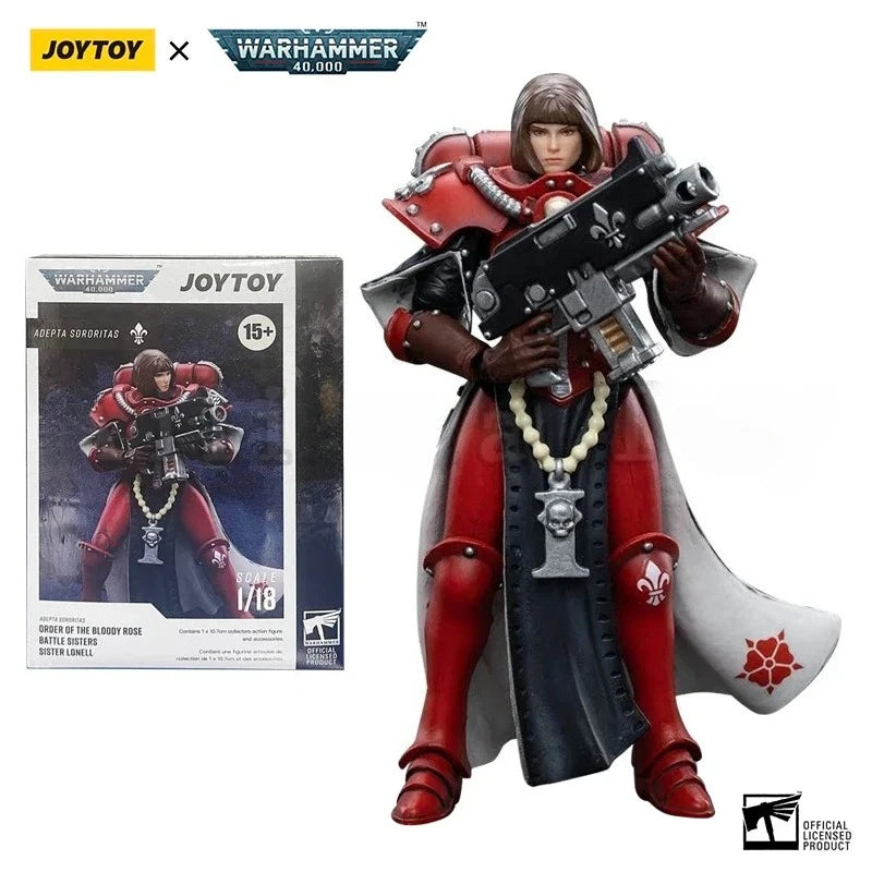 JOYTOY 1/18 Action Figure 40K Battle Sisters Order Of The Bloody Rose Anime Military Model Gifts for children