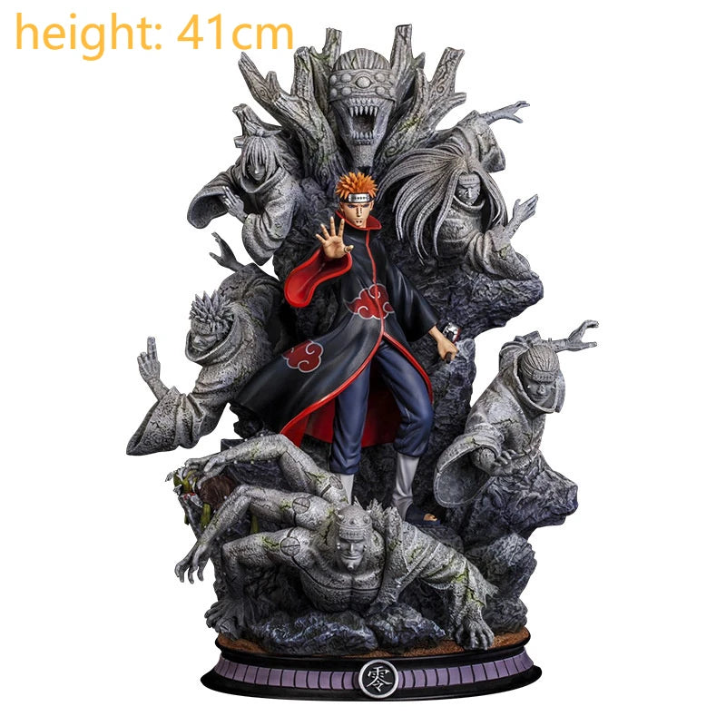 GK Naruto Kurama Chakra Mode Shippuden Anime Figurine Model Action Figure Sasuke Itachi Statue Collection Toy 35cm Kyuubi Figma