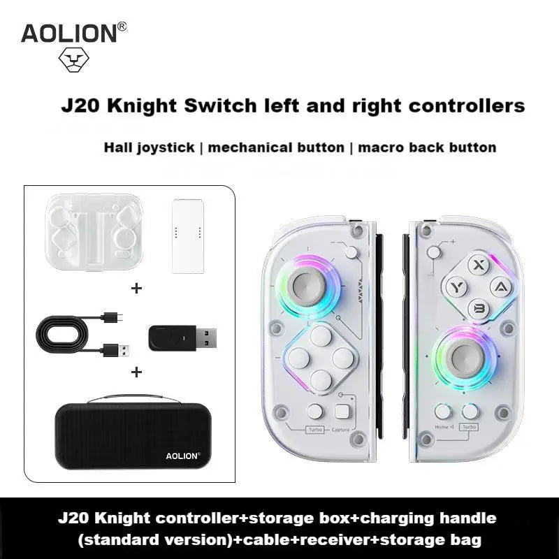 J20 links und rechts Halle joystick split spiel controller JoyCon vibration Halle mechanische taste PC wireless Bluetooth