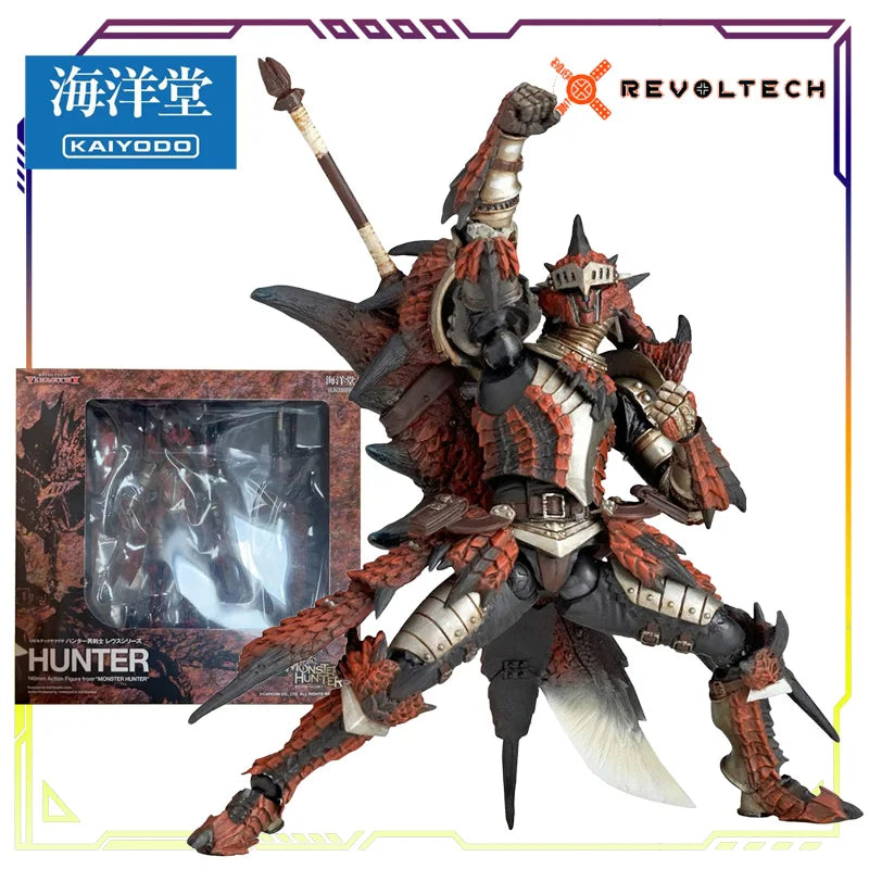 KAIYODO Original REVOLTECH Monster Hunter Rise: Dawn  Series Jueyin Dragon Set Anime Action Figure Model Toys Gifts Fo Boys