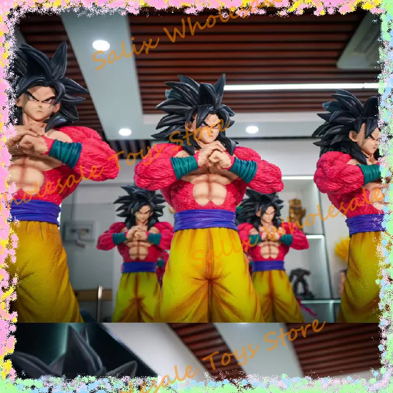 JT Statue 1/4 53cm 2% Dragon Ball Super Saiyan 4 Goku Dragon Ball Anime Figurine Collectible Gk Model Anime Action Figure Toys