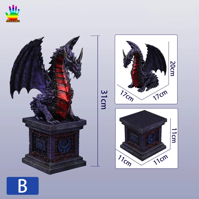 JacksDo Saint Seiya Myth Cloth EX Hades Throne Dragon 22cm/8.66 inch Decoration Diorama Scene Statue Resin In Stock