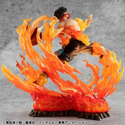 -In Stock Original MegaHouse  Portrait of Pirates Maximum ONE PIECE PORTGAS.D.ACE 22.5cm Figures Toy Sculpture Ornaments