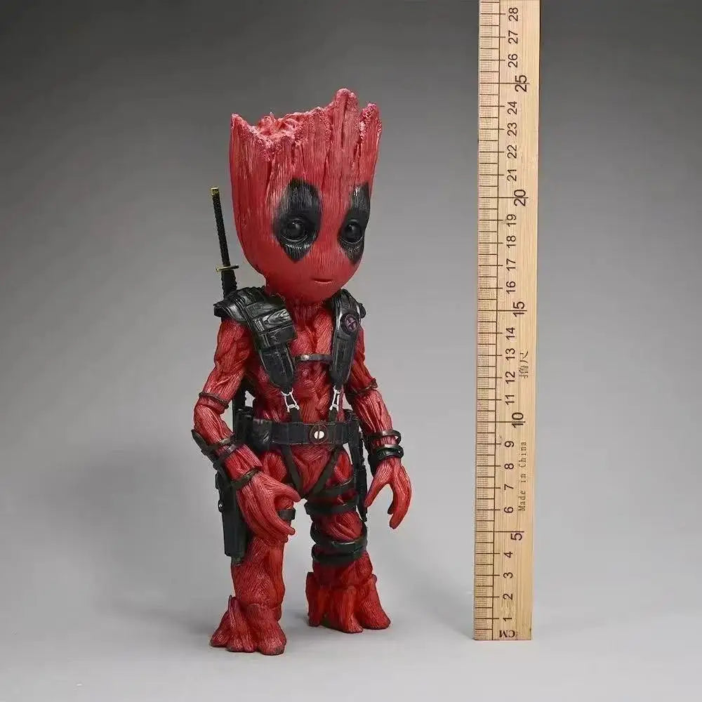 25cm Marvel Groot Cos Deadpool Wolverine Series Action Figure Hawkeye Movable Joint Figures Boy Toys Ornaments Birthday Gift