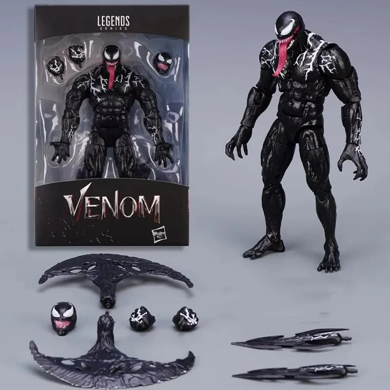 2024 New Shf Venom Carnage Action Figure Joint Movable Toys Venom Legends Change Face Statue Model Doll Collectible Kids For Toy