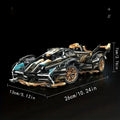 1690 части, играчки за строителни блокове Green Racing, материали за коремни мускули, ръчно сглобяване на играчки, обзавеждане за дома, обзавеждане за офис настолни компютри