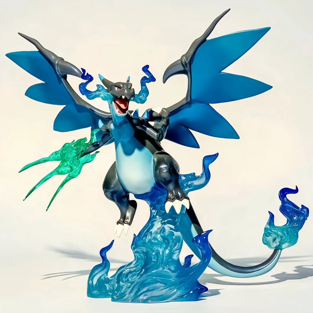 Pokemon Mega Charizard X Фигура Gk Черен Charizard Dracaufeu Glurak Манга Статуя PVC аниме Екшън Фигурка Колекционерски Модел Играчка