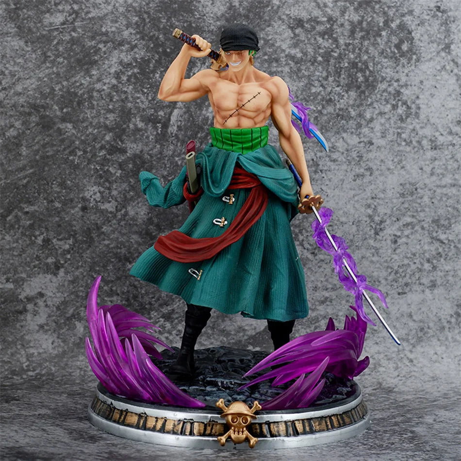 21 cm One Piece Anime Figur Bath Blood Roronoa Zoro PVC Modell Actionfigurensammlung Exquisite Geburtstags- und Weihnachtsgeschenke