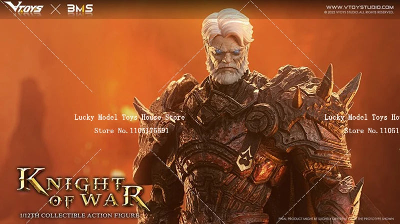 1/12 Collectible Knight of War Armored Action Figure Ruthless Warrior Delicate VTOYS X BMS 6inch VSD005 Soldier Model Doll