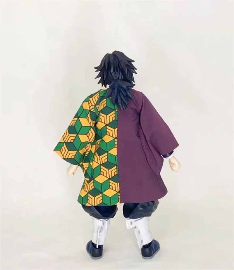 Japanischer Anime im Maßstab 1/12, Dämonentöter, Klingenrolle, Tomioka Yoshiaki, Stoffumhang, Kimono, passend für 6-Zoll-SHF-Actionfiguren-Körpermodelle