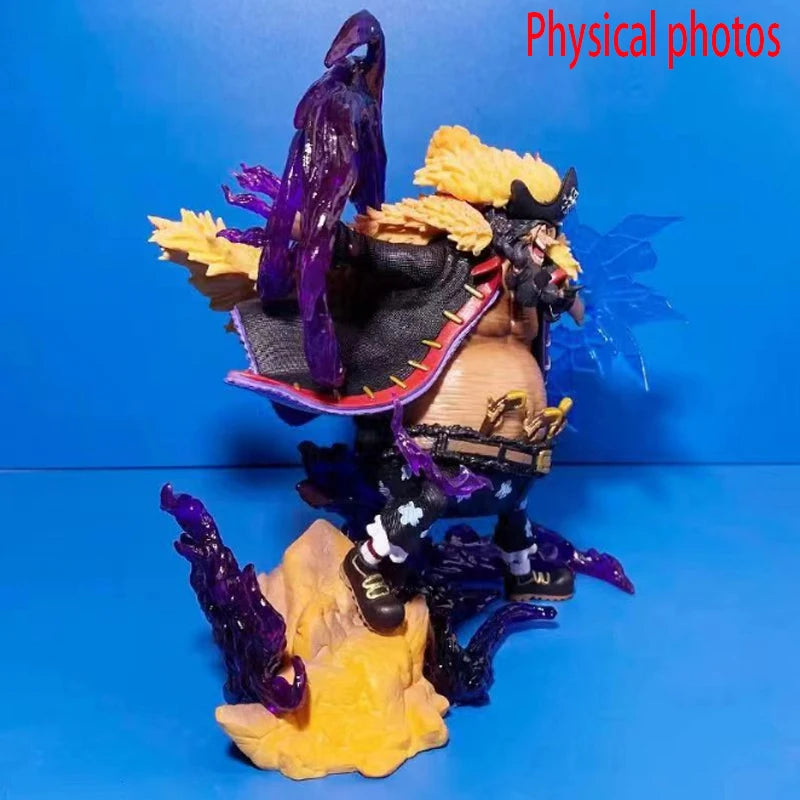 22 см One Piece Аниме Фигурка Черна брада Екшън Фигурка Черна брада Маршал D Teach Gk PVC Статуя Модел Колекция Кукла Играчка Подарък