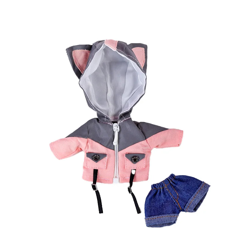 OB11 Clothes Little Monster Jacket Shorts Set Clothes Decoration Molly, GSC Body, 1/12bjd Doll Clothes Toy Clothing