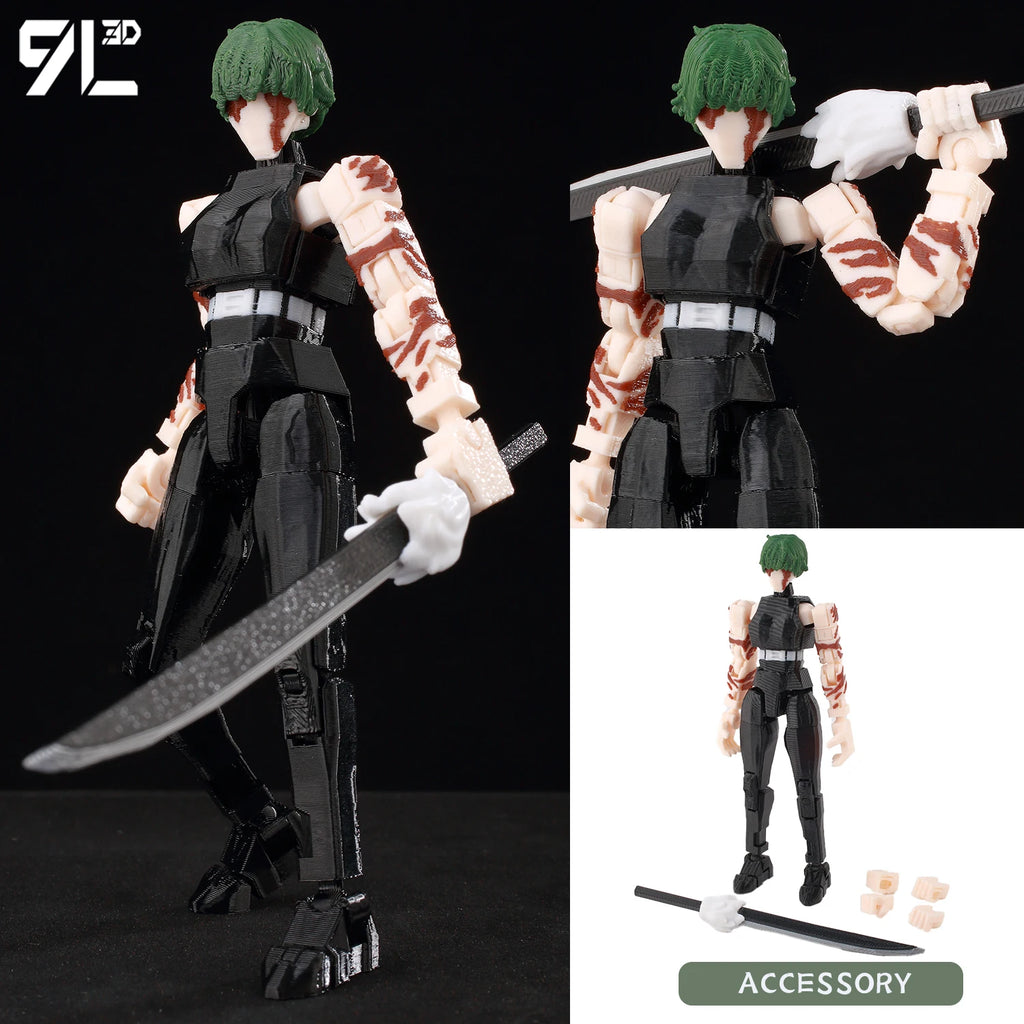 9L 3D-gedruckter Anime Jujutsu Kaisen Sukuna Lucky13 Dummy 13 beweglicher Shapeshift T13 Actionfiguren Schaufensterpuppenspielzeug für Sammler