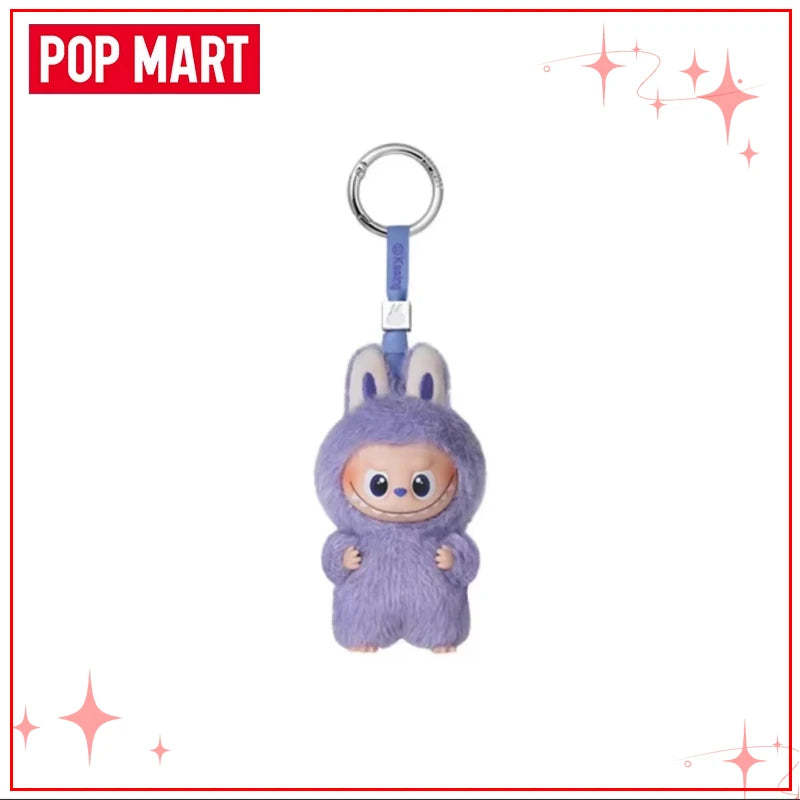 POPMART Чудовищата Лабубу V4 Pin for Love Series Blind Box Vinyl Face Plush Doll Visual Keyring Toy Коледни подаръци