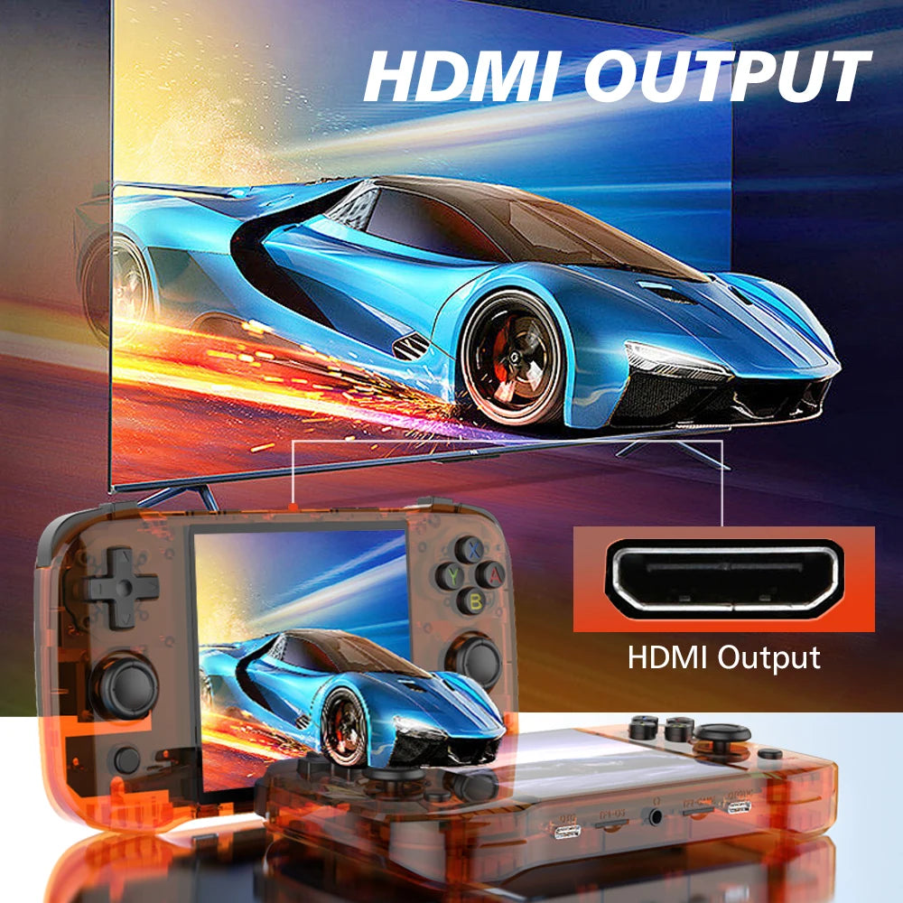 R46S Retro Handheld Game Console Linux System 4.0inch IPS Screen RK3566