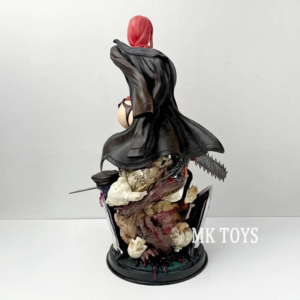 Anime Chainsaw Man Figure Makima Action Figures Pvc Statue Desktop Ornamen Collection Model Toys Gifts 46cm/18.11in