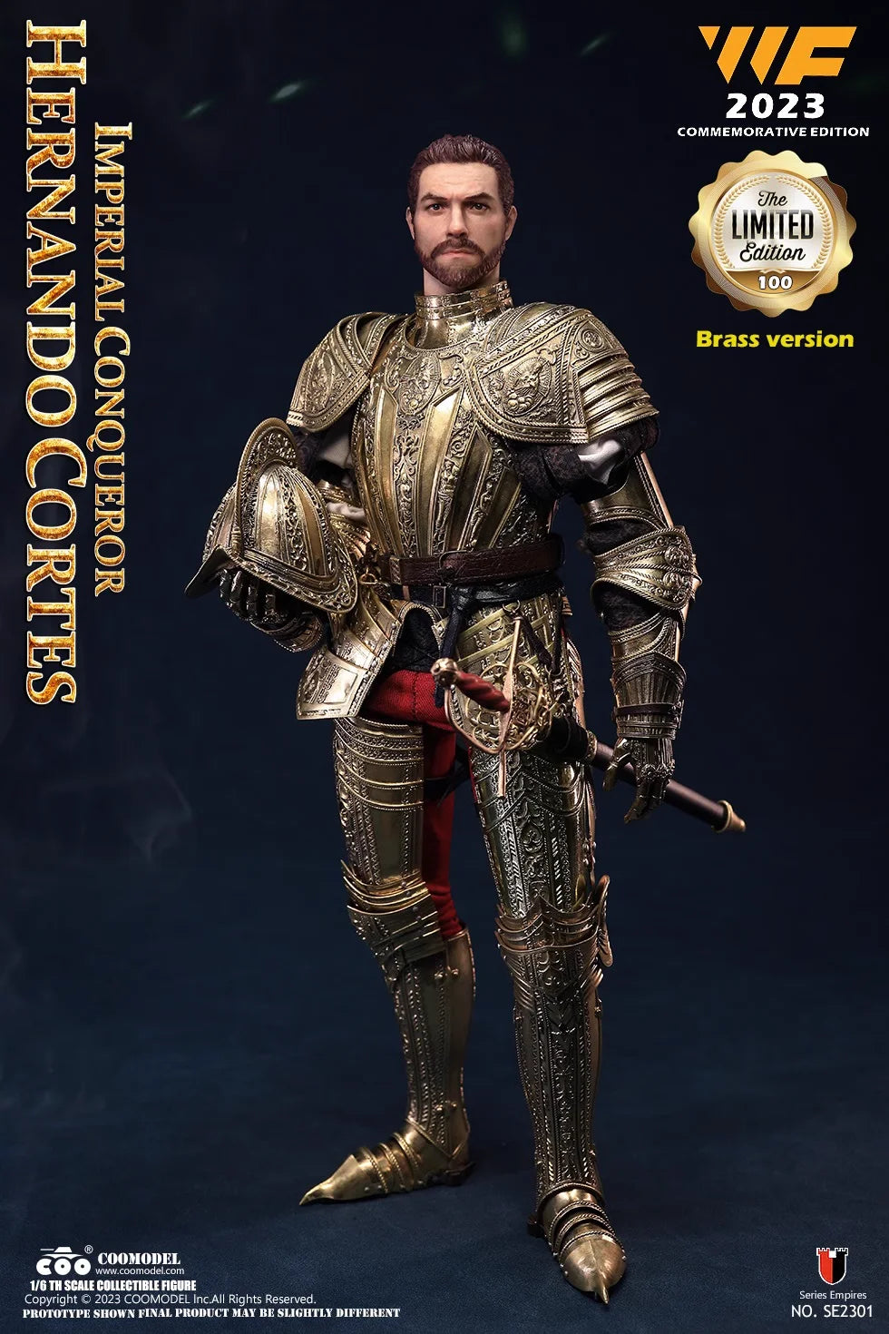 COOMODEL 1/6 Imperial Conqueror Hernando Cortes SE2301 WF Brass SE2302 WF Bronze Commemorative Edition Action Figure Model