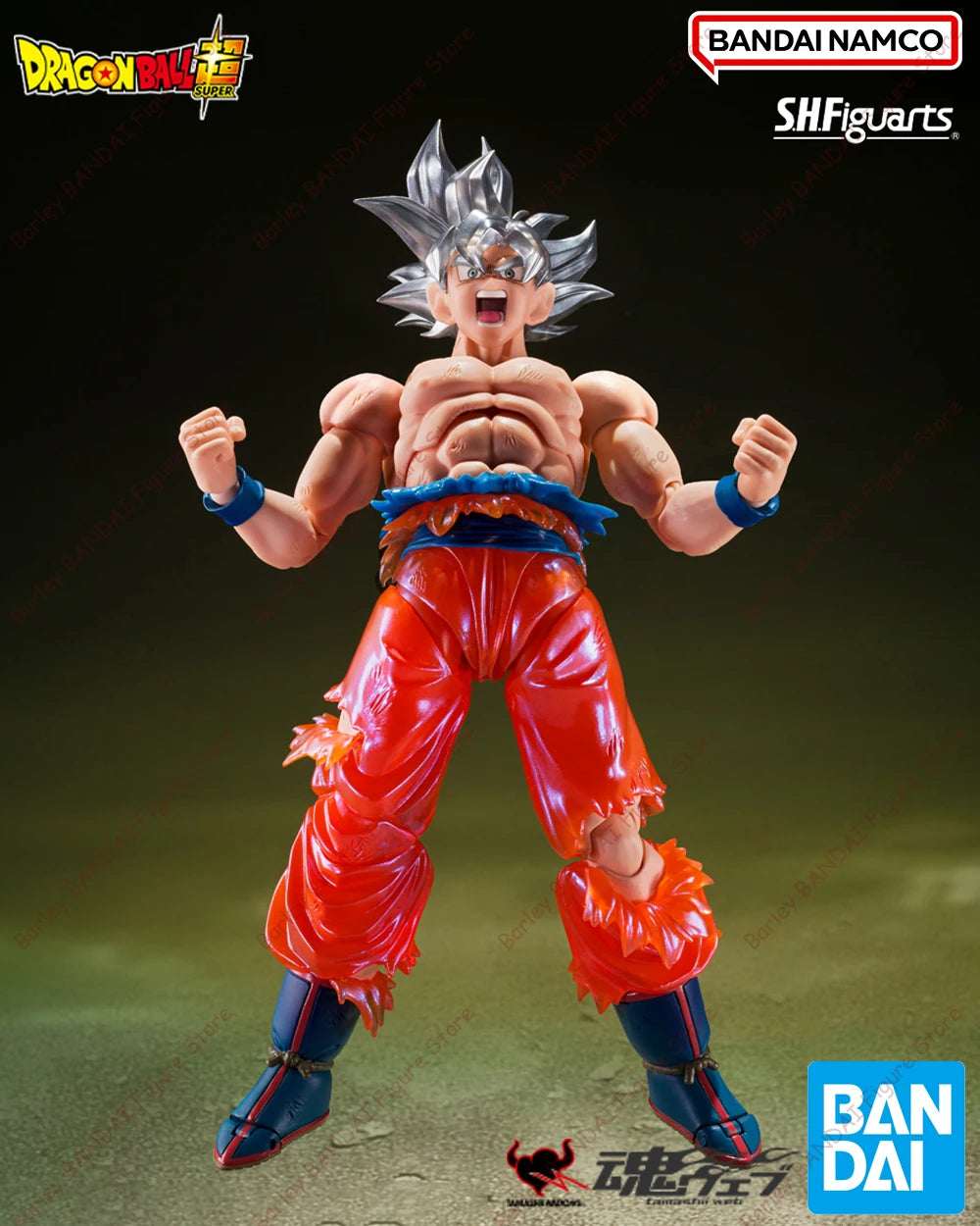 BANDAI TNT Exclusive S.H.Figuarts SON GOKU Ultra ULTRA INSTINCT Breaking Through the Limits! Anime Action Figures Model Gifts