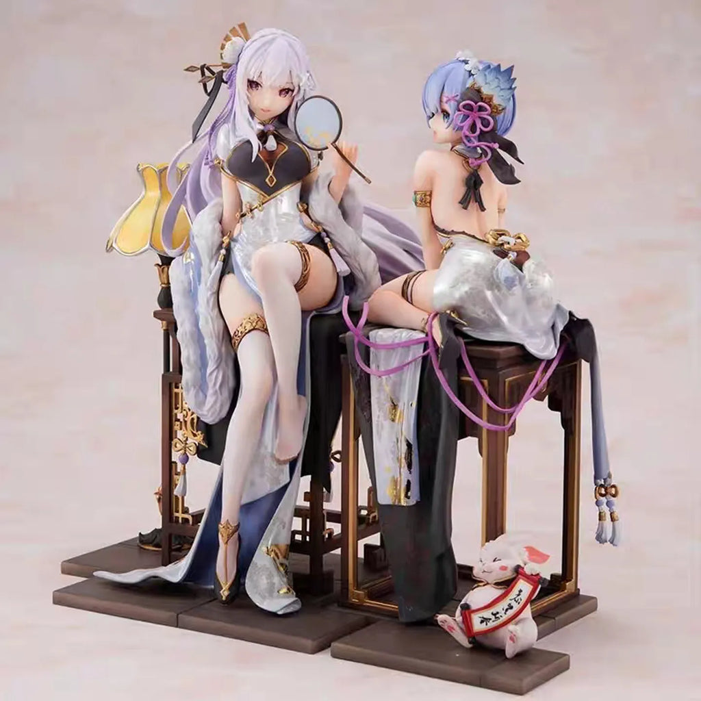 23cm Re:Life In A Different World From Zero Emilia Anime Figures Emilia Rem Action Figures Pvc Model Ornamen Toys Doll Gifts