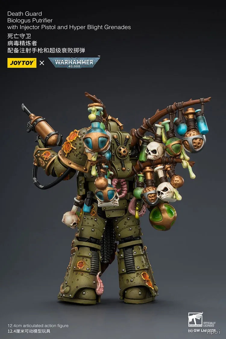 【Pre-sale】1/18 JOYTOY Warhammer 40K Death Guard Biologus Putrifier Action Figure Model