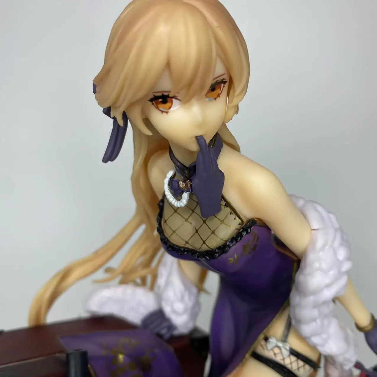 Girls' Frontline OTS-14 Purple Rain Heart Double headed Carving anime Girls' Handmade Model Ornaments