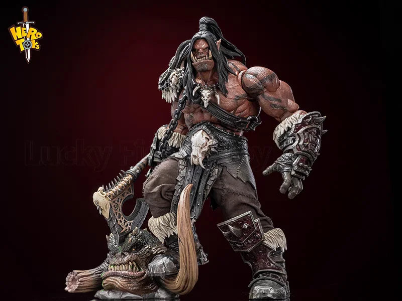 【Предварителна продажба】Hero Toys Великият вожд на племето Военна песен Рев Татко Орк Воин Мащаб 1/10 Екшън кукла играчки