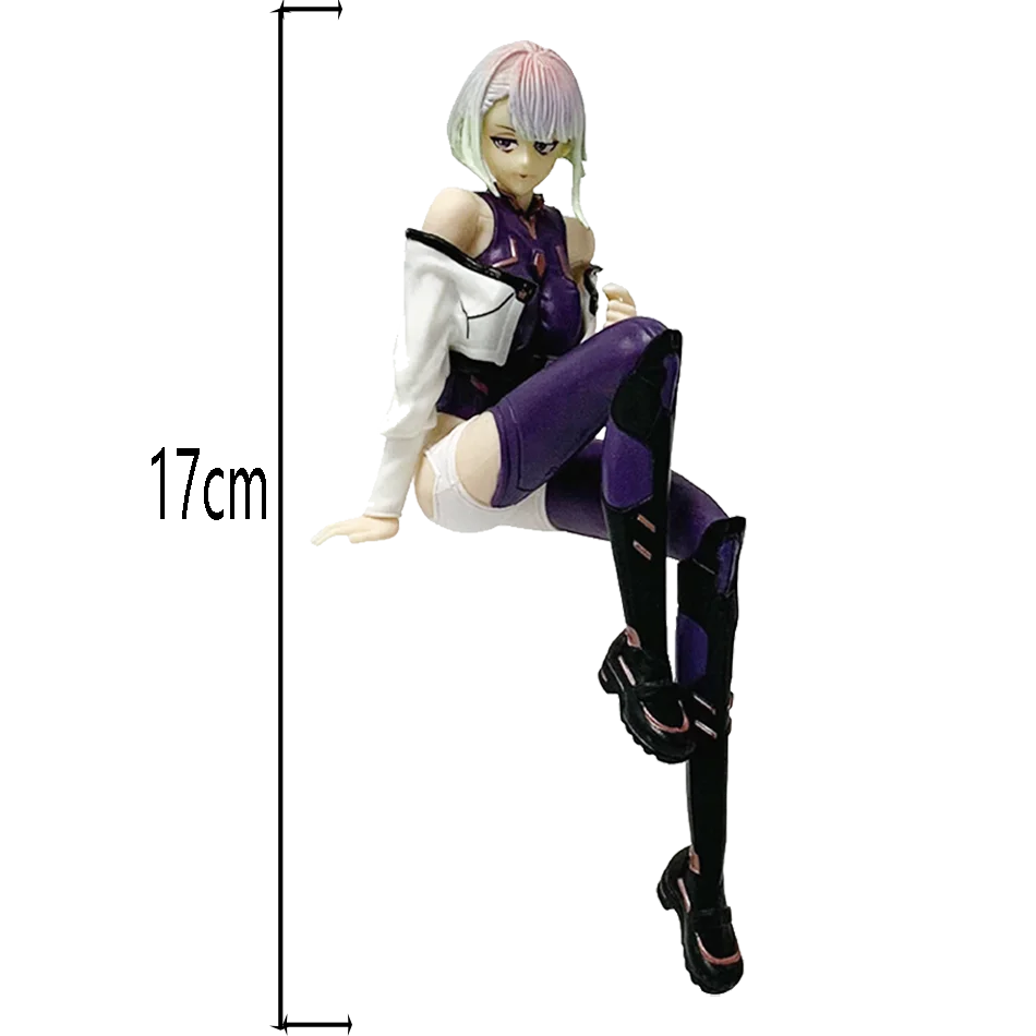 Anime Game 17cm Lucy Figure sitting posture Model Toy Birthday Gift Collection Aciton Figure Desk Decoration Gift